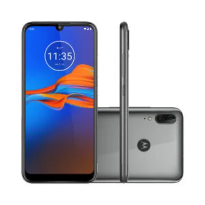 Smartphone Motorola Moto E6 Plus 64GB Cinza Metálico 4G | R$899