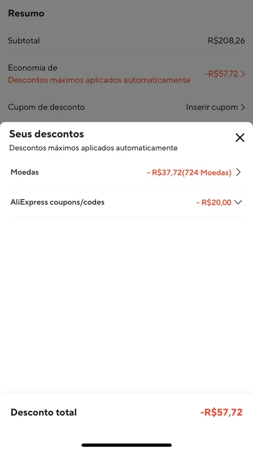 Imagem na descrição da promoção