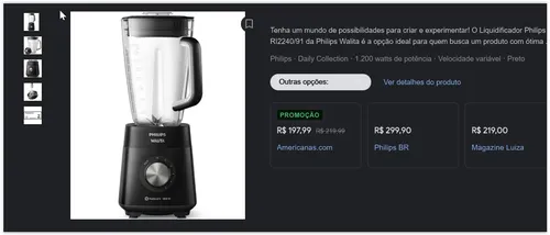 Imagem na descrição da promoção