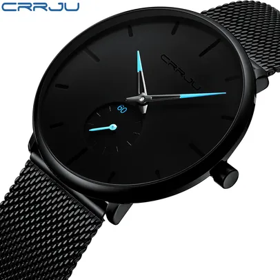 CRRJU Relógios Masculinos Modernos Marca de Qualidade | R$70