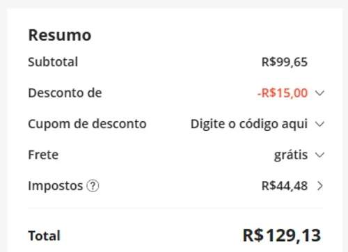 Imagem na descrição da promoção