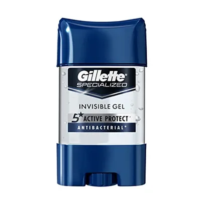 Desodorante Gel Antitranspirante Gillette Antibacterial 82g