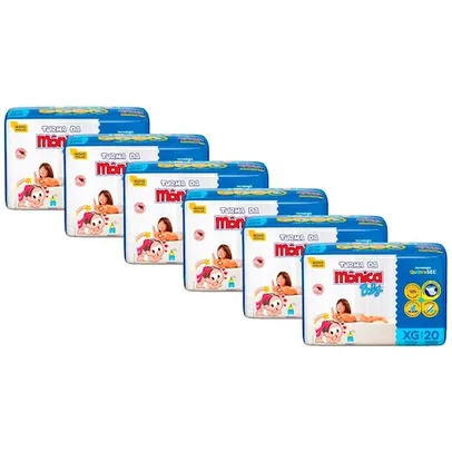 Fralda Turma da Mônica Baby Jumbo XG – 120 Unidades