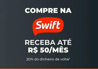 20% de Cashback na Swift pagando com PicPay Card