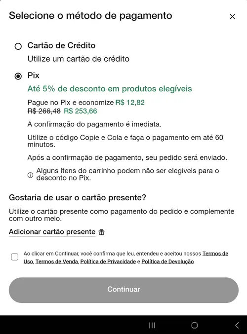 Imagem na descrição da promoção