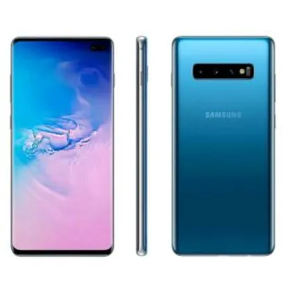 Saindo por R$ 2240: (Cliente Ouro) Smartphone Samsung Galaxy S10+ 128GB Azul 4G - 8GB RAM Tela 6,4” - R$2388 | Pelando