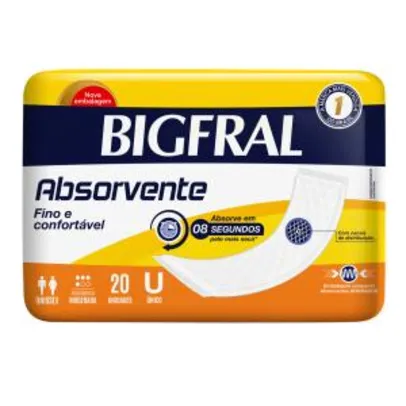 Absorvente Geriátrico Bigfral Com 20 Unidades [50% OFF na 2ª un.]