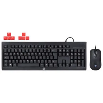 Kit teclado e mouse hp gamer | R$ 83