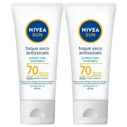 NIVEA Sun Kit com 2 Protetores Solares Faciais FPS70 Kit