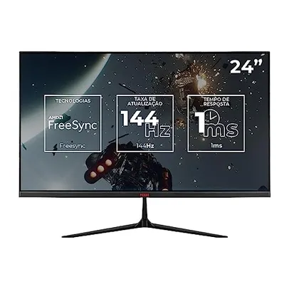 Monitor Gamer Pichau Athen V2S, 24 Pol. IPS, FHD, 1ms, 144Hz, FreeSync, HDMI/DP, PG-ATHV2S24-BL01