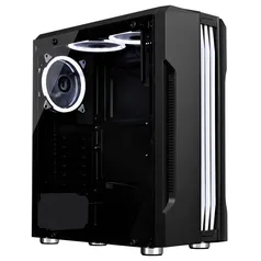 [APP] Gabinete Gamer Rise Mode Z1 Glass, RGB, Lateral em Vidro Fumê, Preto - RM-Z01-01-FB