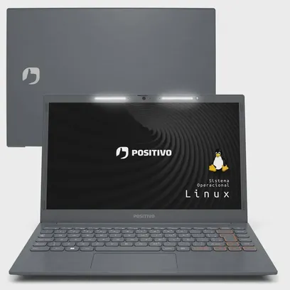 Notebook Positivo Vision C14 Lumina Bar Intel Celeron Dual Core Linux 8GB 240GB Ssd 14 HD - Cinza