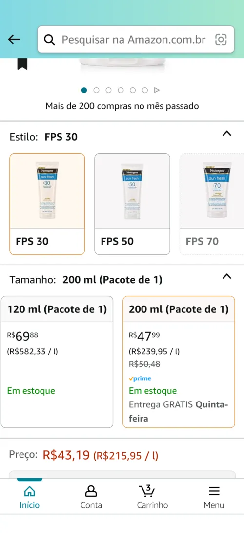 Imagem na descrição da promoção