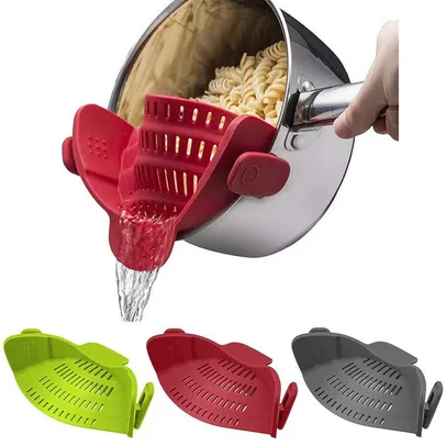 Silicone Universal  Anti-derramamento Pasta Pot Coador 