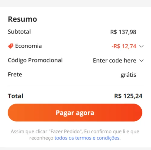 Imagem na descrição da promoção