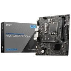 Placa Mãe MSI PRO H610M-G, Chipset H610, Intel LGA 1700, M-ATX, DDR4