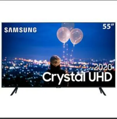 Smart TV LED 55" UHD 4K Samsung 55TU8000 Crystal UHD, 2020 | R$2699