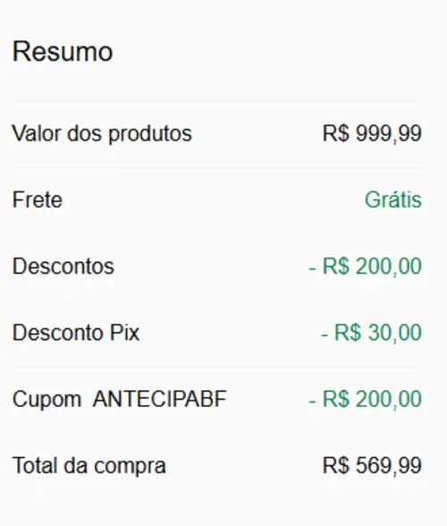 Imagem na descrição da promoção