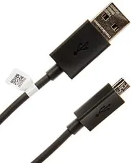 Cabo de Dados Micro USB Preto Original Motorola - 1.2 Metro - Embalagem Econômica | R$ 15