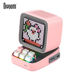 Divoom Ditoo-Plus Retro Pixel Art Bluetooth Altifalante Portátil Despertador 