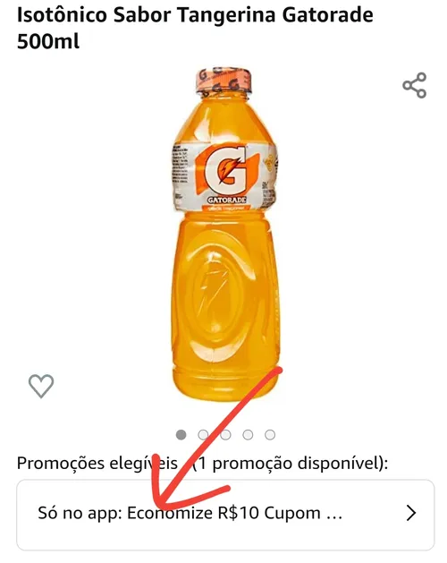 Imagem na descrição da promoção