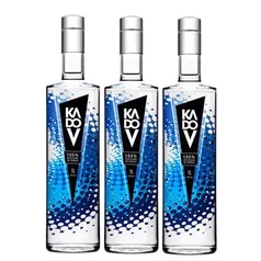 [3 Unid.] Vodka Kadov 100% Cereais - 1L