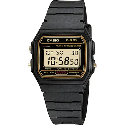 Relógio Masculino Casio Digital Vintage F-91WG-9QDF | R$ 118,05