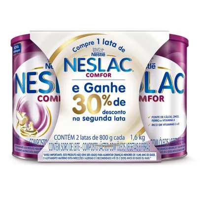 Kit 2x800g Neslac Comfor Composto Lácteo Nestlé