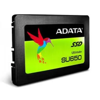 [R$82 com AME] SSD Adata 120GB Su650 Sata III Leitura 520mb/s Gravação 450mb/s | R$120