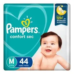 Fralda Pampers Confort Sec M 44 Unidades (R$ 0,50 cada fralda)