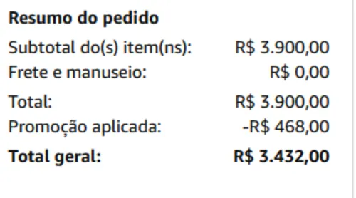 Imagem na descrição da promoção