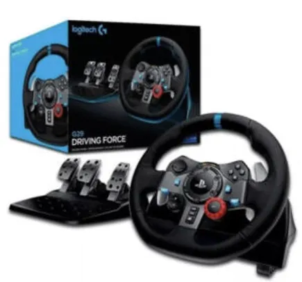 Volante Gamer Logitech G29 PlayStation Driving Force Preto | R$1.359