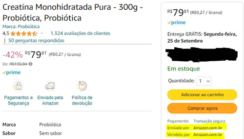 Imagem na descrição da promoção