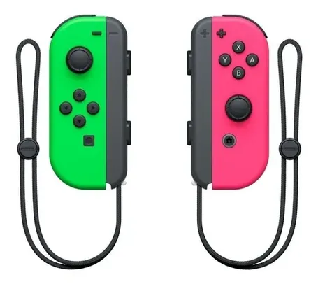 Joy-Con Nintendo Switch (L)/(R) (verde e rosa neón)