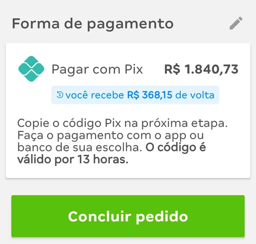 Imagem na descrição da promoção