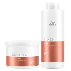 Kit Wella Professionals Fusion - Shampoo + Máscara - Tamanho Profissional