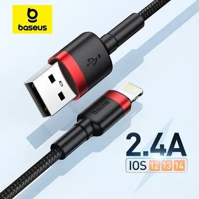 [Taxa Inclusa] Baseus cabo usb para iphone 12 11 pro max 8 x xr carga rápida para iphone cabo