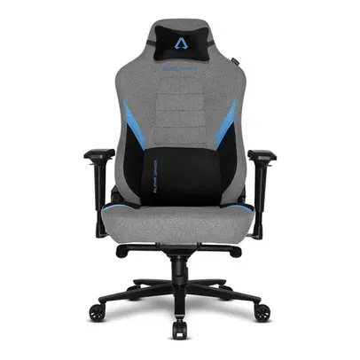 Cadeira Gamer Alpha Gamer Phenix Fabric, Tecido, Até 150kg, Apoio de Braço 4D, Reclinável, Preto e Azul - AGPHENIX-F-GRY-BK-BL