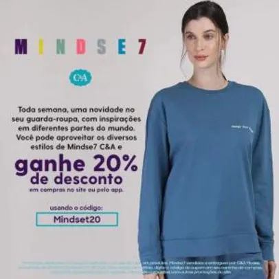 20% de desconto em produtos Mindse7