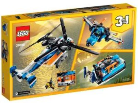 [R$20 de volta] LEGO Creator Helicóptero de Duas Hélices - 31096 | R$ 297