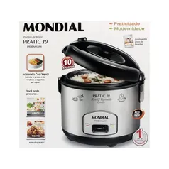 Panela Elétrica de Arroz Mondial Cooker Premium 10 Xícaras 700W 127V