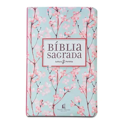 Livro - Bíblia NVI, Flexível, Tecido, Cerejeira, Leitura Perfeita