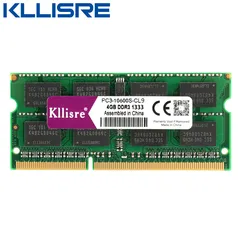 Memória Kllisre DDR3 8GB, 1600MHz, Sodimm, para Notebook 