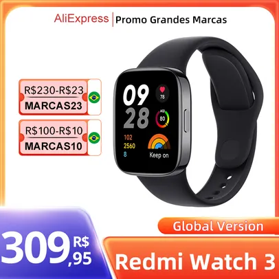 Redmi Watch 3, Versão Global, Suporta Bluetooth - Xiaomi