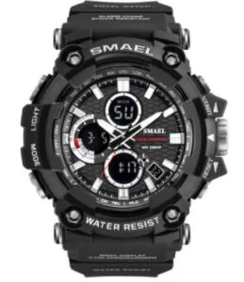 Relógio do esporte duplo tempo masculino relógios 50m waterproofmale | R$68