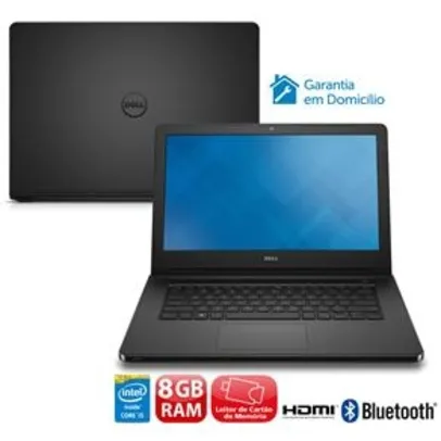 Saindo por R$ 1784: [Ponto Frio] Notebook Dell Inspiron l14 com Intel Core i5, 8GB, 1TB por R$ 1784,15 | Pelando