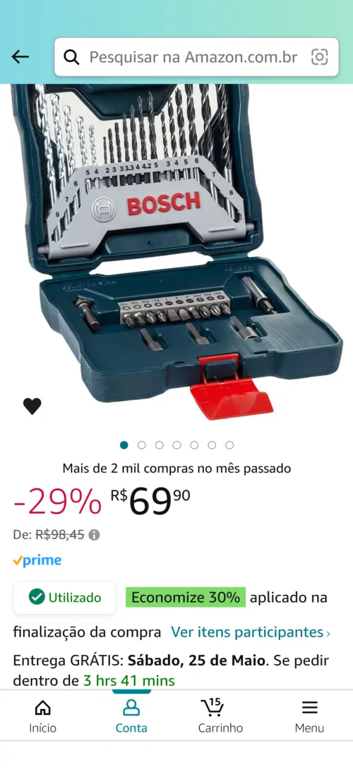 Imagem na descrição da promoção