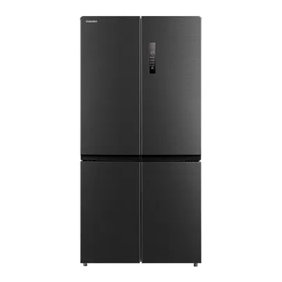 Geladeira Toshiba Degelo Automático 4 Portas French Door ConvertZone 638L Cinza Morandi 110V