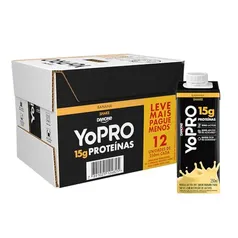 [REC] YoPRO Bebida Láctea UHT Banana 15g de proteínas 250ml - 12 unidades