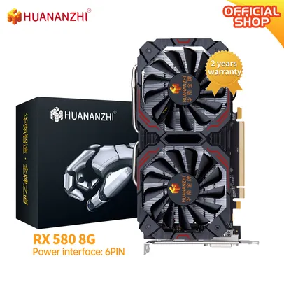 Placa de Vídeo HUANANZHI Placa de Video RX 580 8Gb